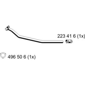 Köp Avgasrör av ERNST 243452 till det låga priset 1035,52 kr