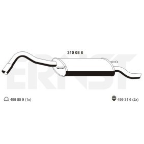 Endschalldämpfer 310086 von ERNST günstig für 109,70 € online kaufen