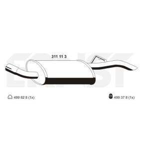Endschalldämpfer 311113 von ERNST günstig für 26,50 € online kaufen
