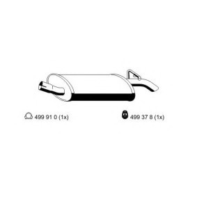 Endschalldämpfer 311175 von ERNST günstig für 34,69 € online kaufen