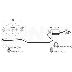 Comprar Silenciador intermedio de ERNST 311182 a bajo precio de 93,83 €