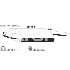 Endschalldämpfer 311199 von ERNST günstig für 89,72 € online kaufen