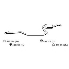 Comprar Silenciador intermedio de ERNST 311205 a bajo precio de 82,20 €