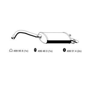 Endschalldämpfer 342070 von ERNST günstig für 93,07 € online kaufen