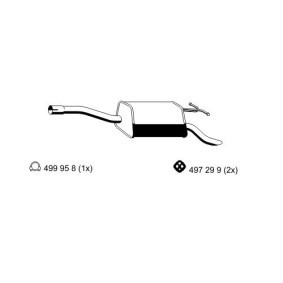 Endschalldämpfer 362245 von ERNST günstig für 192,44 € online kaufen