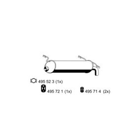Endschalldämpfer 501019 von ERNST günstig für 108,98 € online kaufen