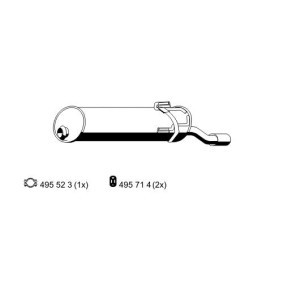 Endschalldämpfer 510028 von ERNST günstig für 96,58 € online kaufen