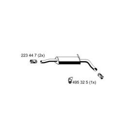 Mittelschalldämpfer 645096 von ERNST günstig für 104,63 € online kaufen