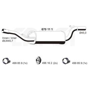 Comprar Silenciador intermedio de ERNST 670111 a bajo precio de 131,01 €