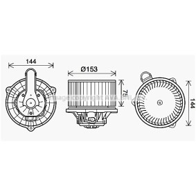 Achetez des Moteur électrique, pulseur d'air d'habitacle PRASCO HY8450 à prix pour 114,41 €