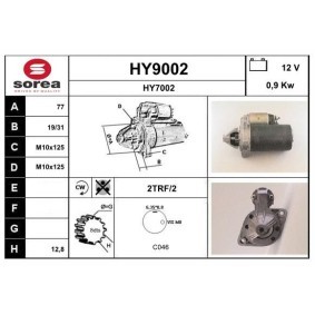 Köp Startmotor av SNRA HY9002 till det låga priset 1398,78 kr