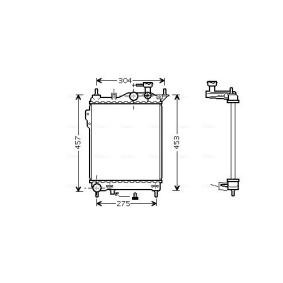 Achetez des Radiateur du moteur AVA COOLING SYSTEMS HYA2099 à prix pour 125,52 €