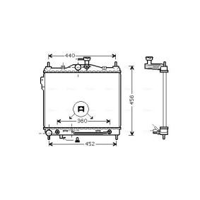 Achetez des Radiateur du moteur AVA COOLING SYSTEMS HYA2100 à prix pour 157,50 €