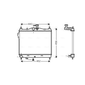 Achetez des Radiateur du moteur AVA COOLING SYSTEMS HYA2101 à prix pour 130,88 €