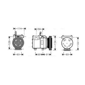 Acquista Compressore aria condizionata da AVA COOLING SYSTEMS HYAK199 a buon mercato per soli 517,39 €