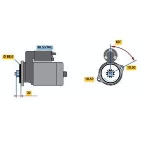 Köp Startmotor av BOSCH 0 001 125 059 till det låga priset 4376,33 kr