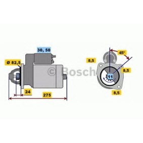 Köp Startmotor av BOSCH 0 001 218 125 till det låga priset 8520,32 kr