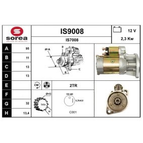 Köp Startmotor av SNRA IS9008 till det låga priset 2637,60 kr