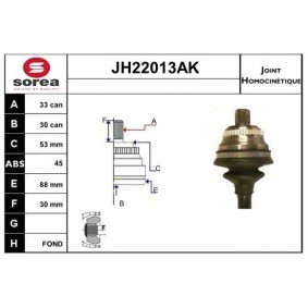 Comprar Juego de articulación, árbol de transmisión de SERA JH22013AK a bajo precio de 57,76 €
