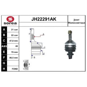 Köp Ledsats, drivaxel av SNRA JH22291AK till det låga priset 1248,46 kr