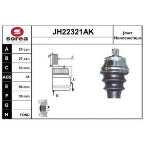 Comprar Juego de articulación, árbol de transmisión de SNRA JH22321AK a bajo precio de 113,46 €