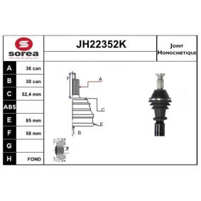 Comprar Juego de articulación, árbol de transmisión de SNRA JH22352K a bajo precio de 103,44 €