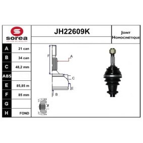 Comprar Juego de articulación, árbol de transmisión de SNRA JH22609K a bajo precio de 118,51 €