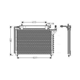Klimakondensator für JAGUAR von AVA COOLING SYSTEMS