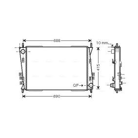 Achetez des Radiateur du moteur AVA COOLING SYSTEMS JRA2037 à prix pour 245,90 €
