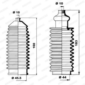 Achetez des Jeu de joint-soufflet, direction MOOG K150031 à prix pour 20,01 €