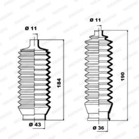Faltenbalgsatz, Lenkung K150056 für MITSUBISHI