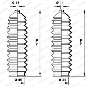 Achetez des Jeu de joint-soufflet, direction MOOG K150074 à prix pour 17,03 €