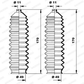 Faltenbalgsatz, Lenkung K150202 für DAIHATSU