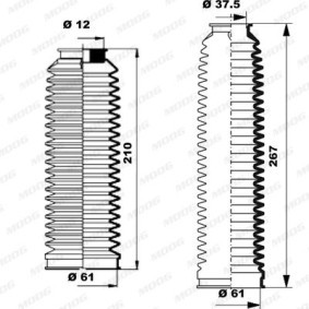 Achetez des Jeu de joint-soufflet, direction MOOG K150259 à prix pour 18,98 €