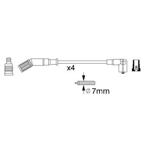 Compre Jogo de cabos de ignição da BOSCH 0 356 912 841 a um preço baixo por 109,01 €