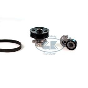Achetez des Pompe à eau+Jeu de courroie trapézoïdale à nervures GK K980804A à prix pour 139,21 €