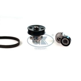 Achetez des Pompe à eau+Jeu de courroie trapézoïdale à nervures GK K980804B à prix pour 141,90 €