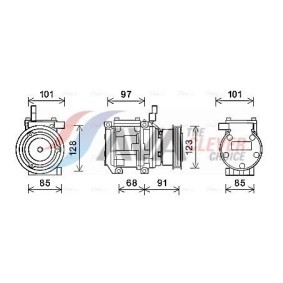 Ölkühler, Automatikgetriebe für KIA von AVA COOLING SYSTEMS