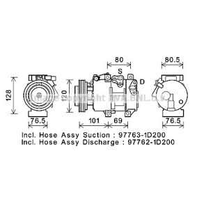 Acquista Compressore aria condizionata da PRASCO KAK275 a buon mercato per soli 693,77 €