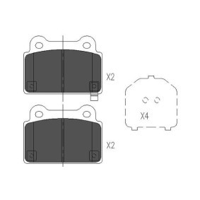 Köp Bromsbelägg av KAVO PARTS KBP-5542 till det låga priset 283,44 kr