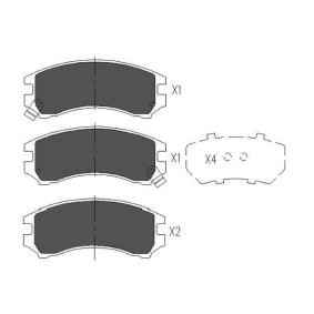 Bremsbeläge von KAVO PARTS