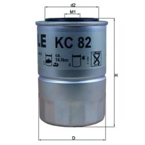 Köp Bränslefilter av MAHLE ORIGINAL KC 82D till det låga priset 215,21 kr
