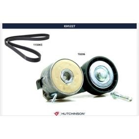 Achetez des Jeu de courroies trapézoïdales à nervures HUTCHINSON KHV 227 à prix pour 78,78 €