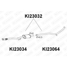 Vorschalldämpfer KI23032 KIA PICANTO von VENEPORTE