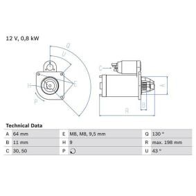 Köp Startmotor av BOSCH 0 986 013 940 till det låga priset 3263,47 kr