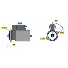Köp Startmotor av BOSCH 0 986 015 721 till det låga priset 2683,03 kr