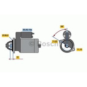 Köp Startmotor av BOSCH 0 986 020 151 till det låga priset 3269,24 kr