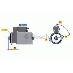 Köp Startmotor av BOSCH 0 986 020 280 till det låga priset 1758,11 kr