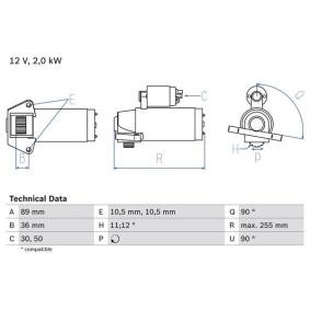 Köp Startmotor av BOSCH 0 986 021 810 till det låga priset 1426,45 kr