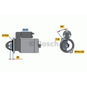 Köp Startmotor av BOSCH 0 986 022 611 till det låga priset 5818,79 kr